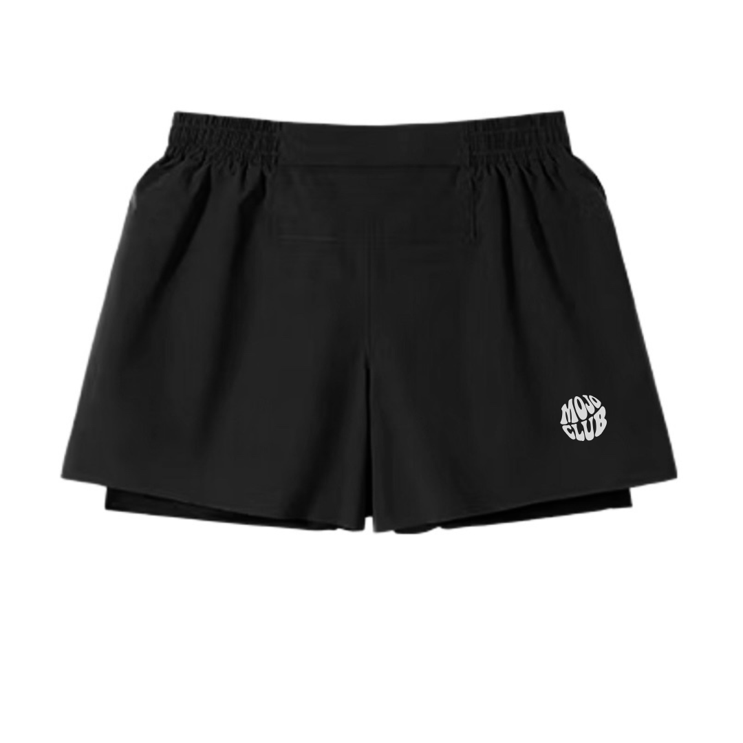 NYLON RUNNING SHORT - Black