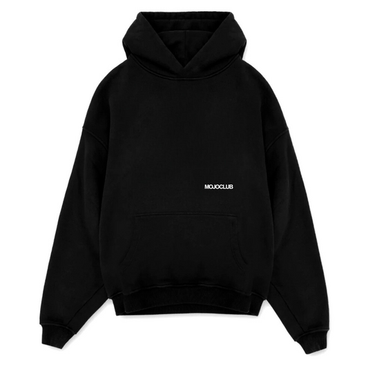 INITIAL MOJOCLUB OVERSIZED HOODIE - Black