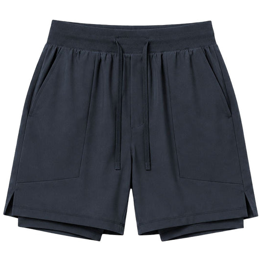 2 in 1 NYLON SHORT - Carbon Grey