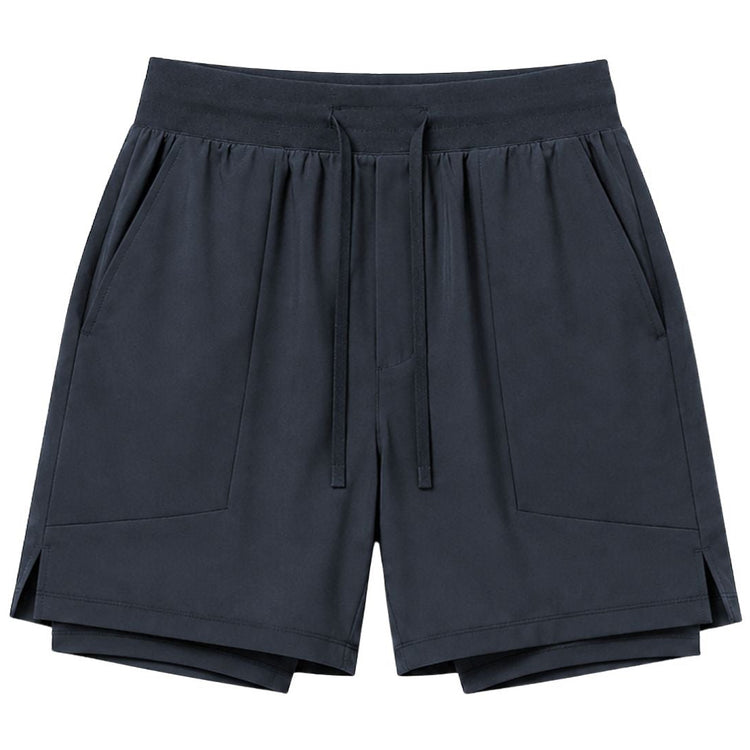 2 in 1 NYLON SHORT - Carbon Grey