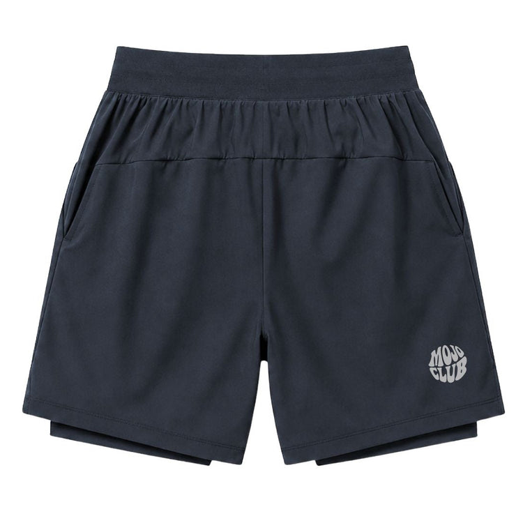 2 in 1 NYLON SHORT - Carbon Grey