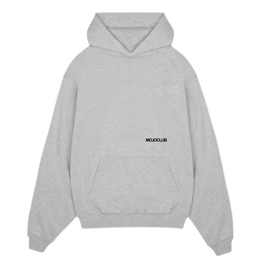 INITIAL MOJOCLUB OVERSIZED HOODIE - Light Grey