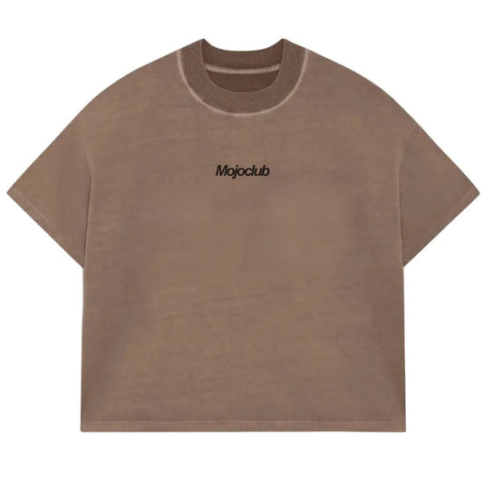 BOXY HEAVYWEIGHT TEE - Brown