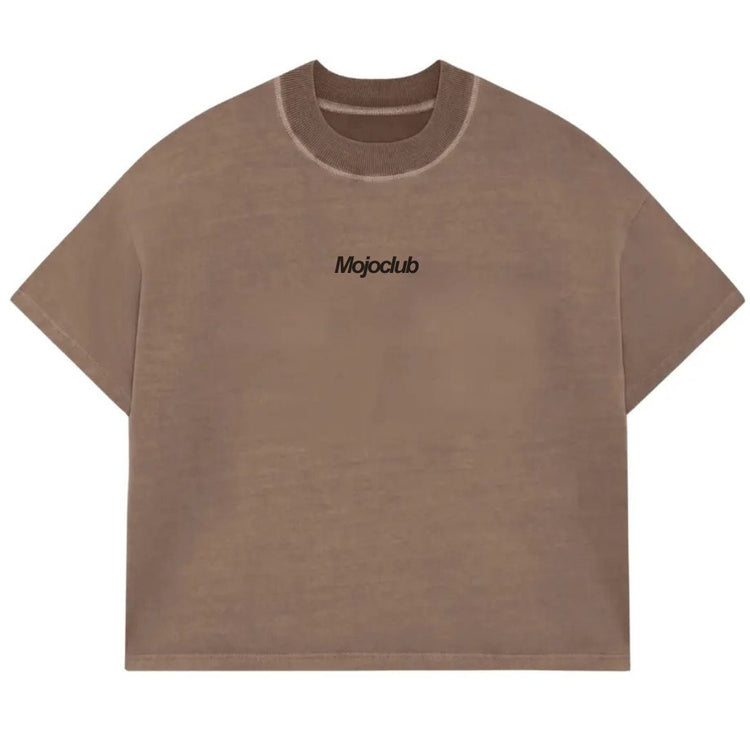BOXY HEAVYWEIGHT TEE - Brown